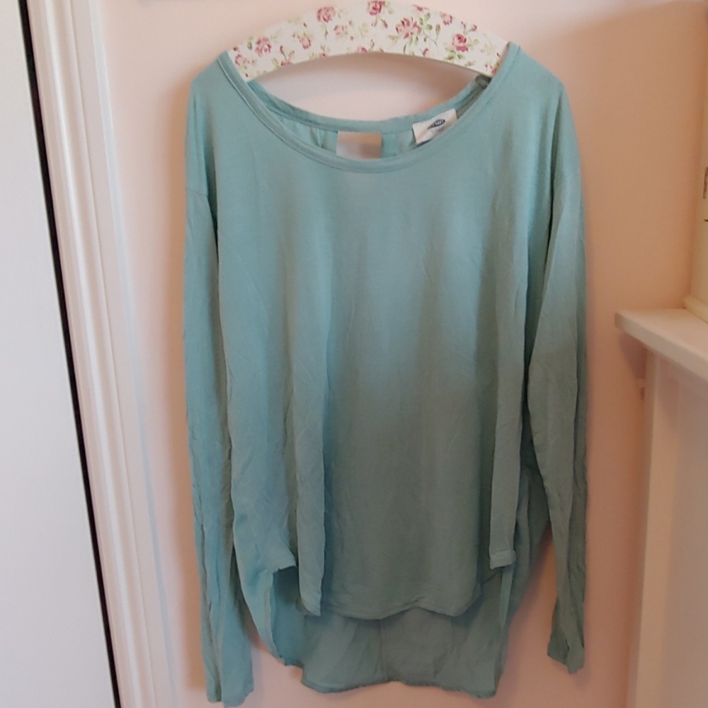 Teal long sleeve shirt